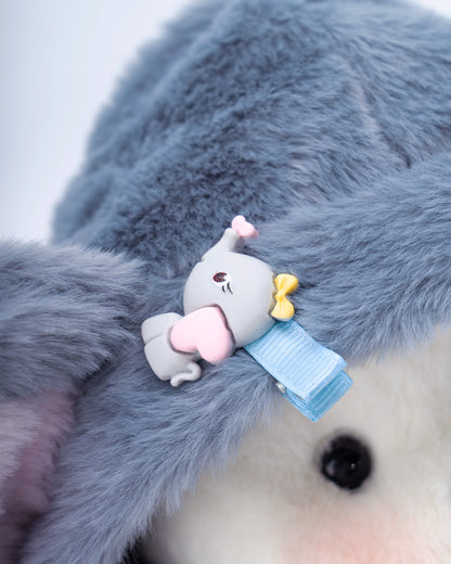 Getahug Fluffy Little Elephant Bear | Handmade Jointed Teddy Bear Gift