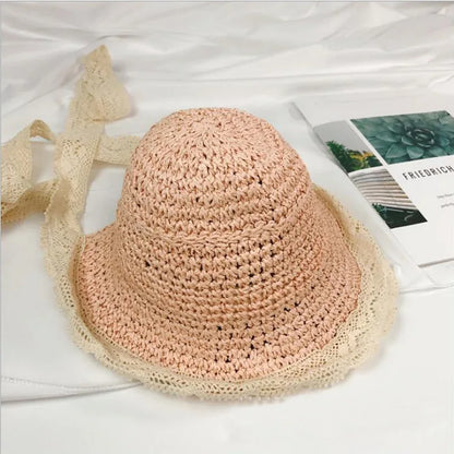 Personalized Summer Leather Patch Straw Hat for Comfort & Unique