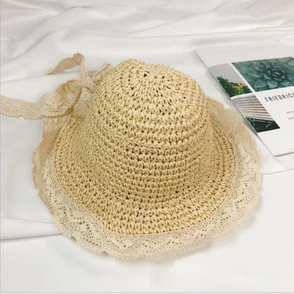 Personalized Summer Leather Patch Straw Hat for Comfort & Unique