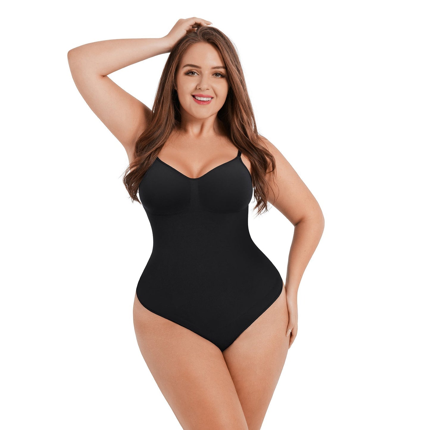 Sculpt & Comfort in One: Snap-Closure Thong Bodysuit