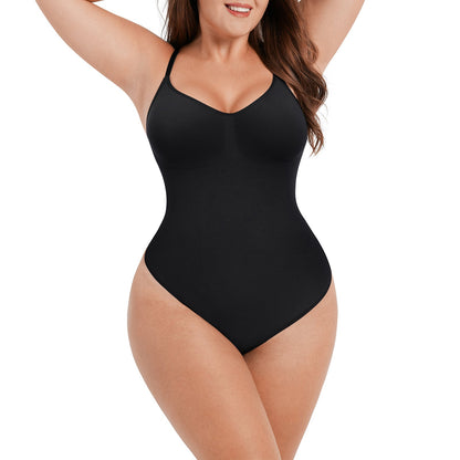 Sculpt & Comfort in One: Snap-Closure Thong Bodysuit