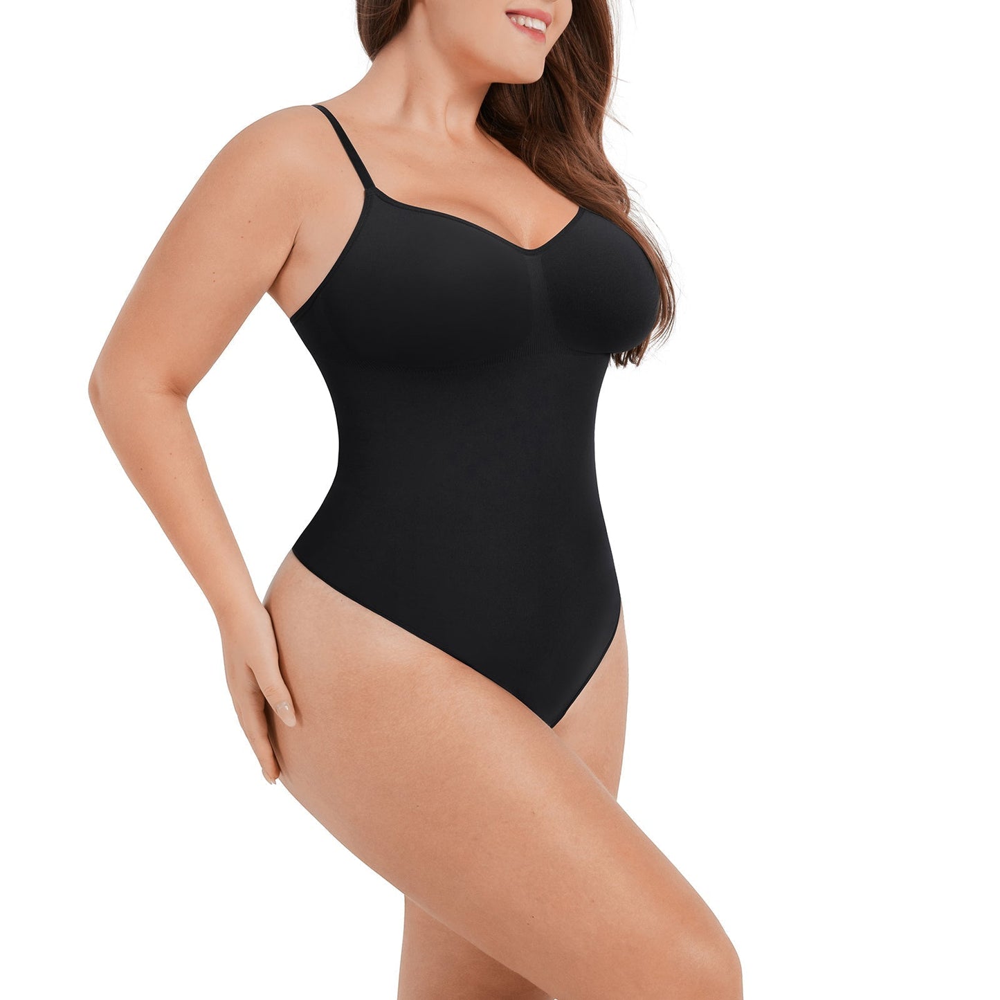 Sculpt & Comfort in One: Snap-Closure Thong Bodysuit