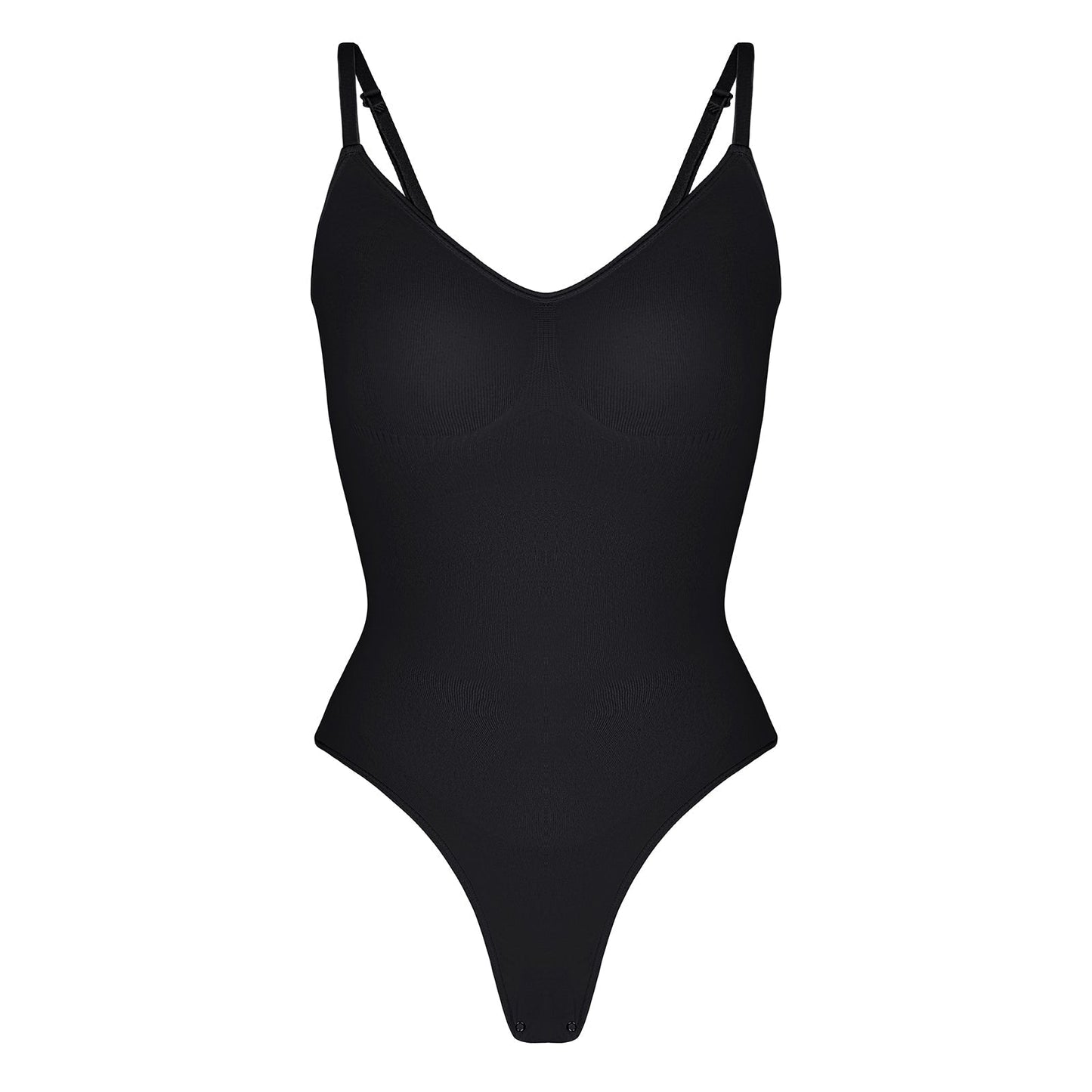 Sculpt & Comfort in One: Snap-Closure Thong Bodysuit