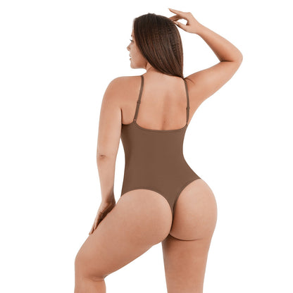 Sculpt & Comfort in One: Snap-Closure Thong Bodysuit