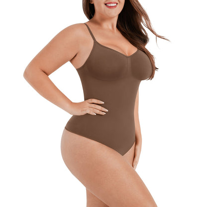 Sculpt & Comfort in One: Snap-Closure Thong Bodysuit