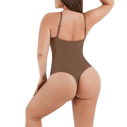 Sculpt & Comfort in One: Snap-Closure Thong Bodysuit