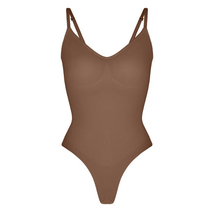 Sculpt & Comfort in One: Snap-Closure Thong Bodysuit