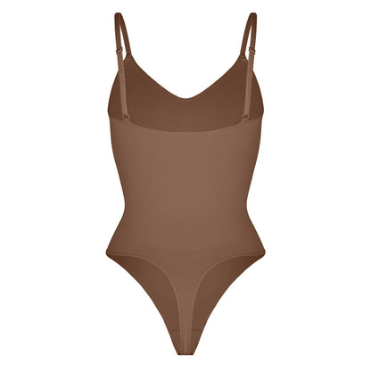 Sculpt & Comfort in One: Snap-Closure Thong Bodysuit