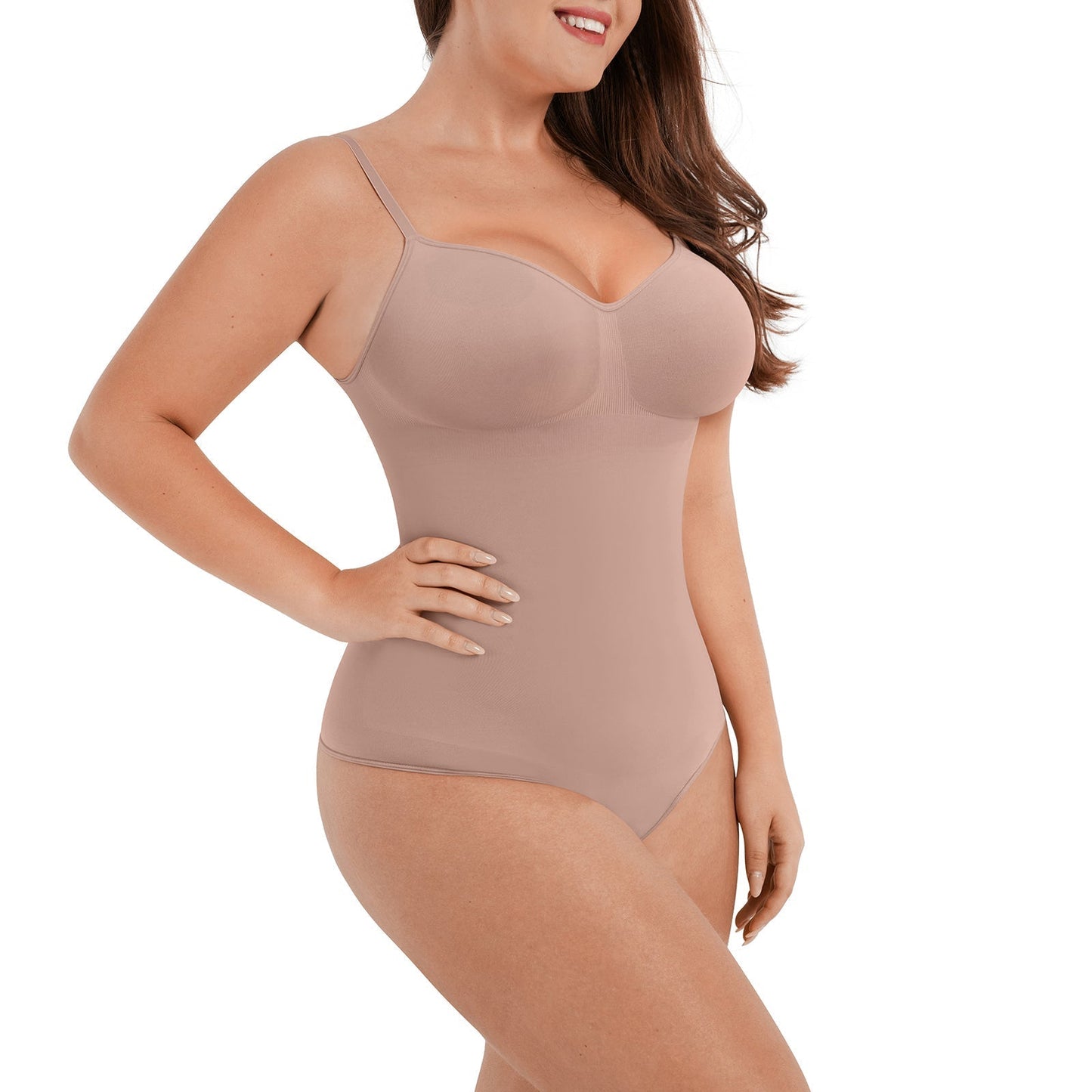 Sculpt & Comfort in One: Snap-Closure Thong Bodysuit