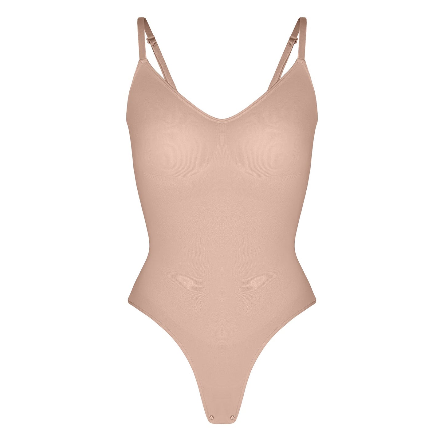 Sculpt & Comfort in One: Snap-Closure Thong Bodysuit