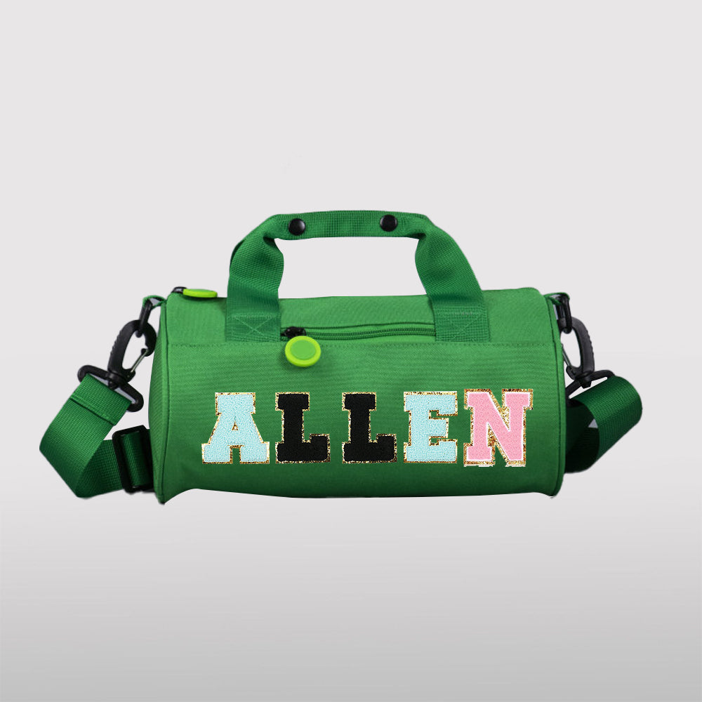 Personalized Chenille Letter Water Proof Duffle Dance Bag