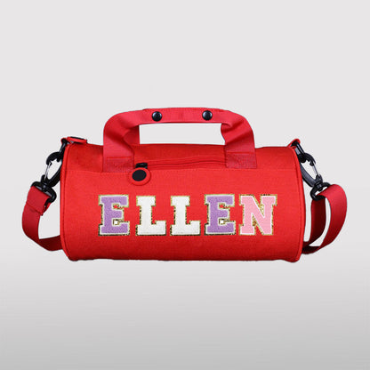 Personalized Chenille Letter Water Proof Duffle Dance Bag