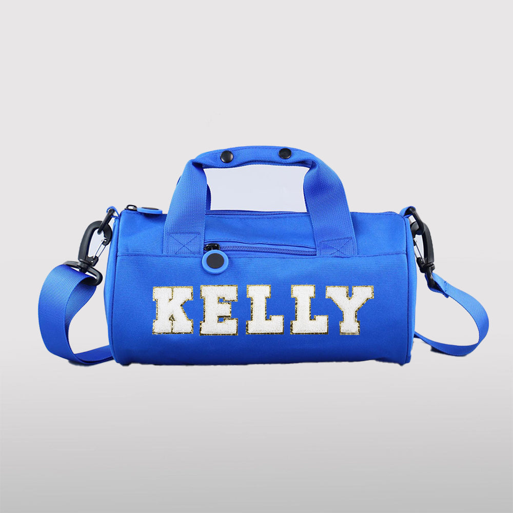 Personalized Chenille Letter Water Proof Duffle Dance Bag