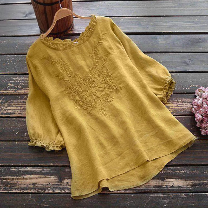 Women's Embroidery Casual Top