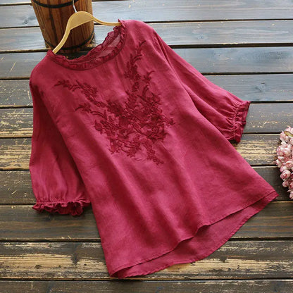 Women's Embroidery Casual Top