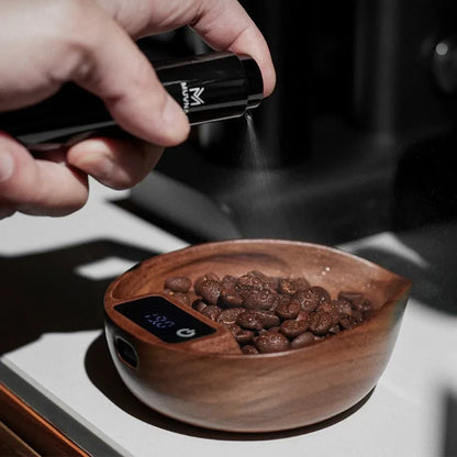 Electronic Walnut Coffee Scale With Leaf Shade