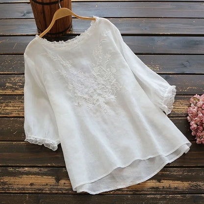 Women's Embroidery Casual Top