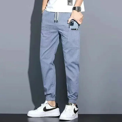 Men's High Stretch Multi-pocket Skinny Cargo Pants