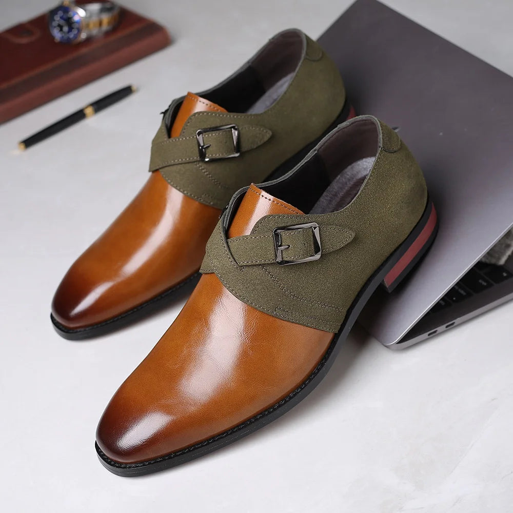 LUCA MANCINI LEATHER DRESS SHOES