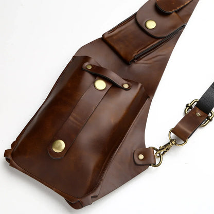 Men's Vintage Leather Anti-theft Safety Wallet Bag