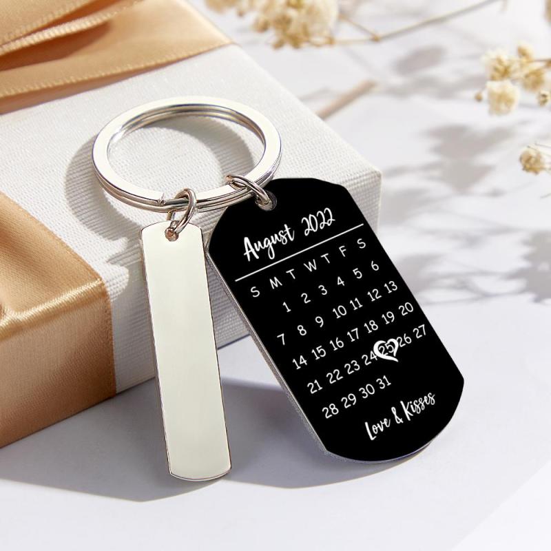 Personalized Spotify Calendar Keychain Custom Picture & Music Song Code