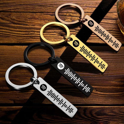 Scannable Spotify Code Keychain