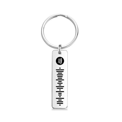 Scannable Spotify Code Keychain