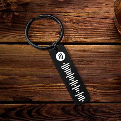 Scannable Spotify Code Keychain