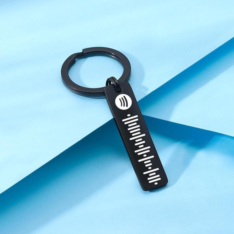 Scannable Spotify Code Keychain