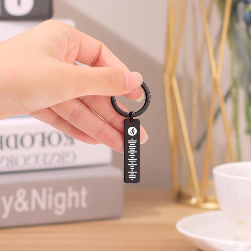 Scannable Spotify Code Keychain