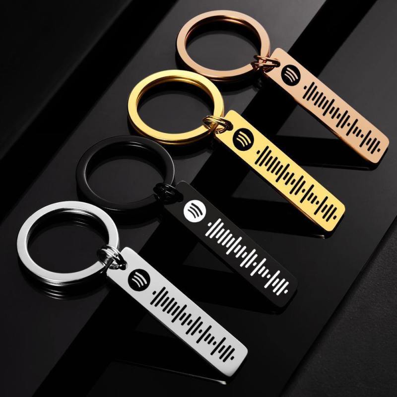 Scannable Spotify Code Keychain