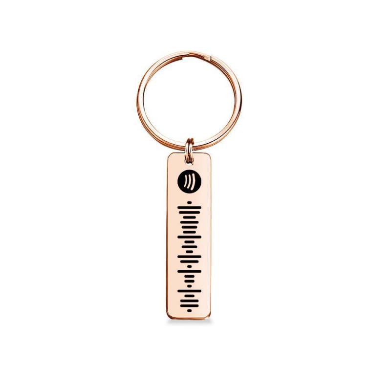 Scannable Spotify Code Keychain