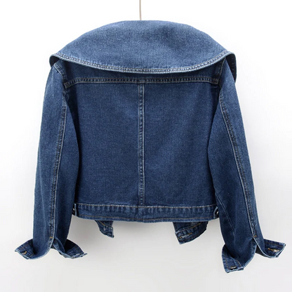 L'AMOURÉLLE BIG COLLAR DENIM JACKET