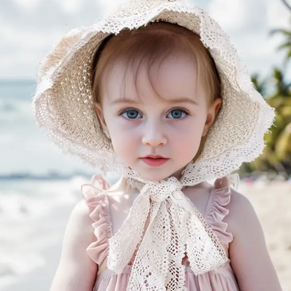 Personalized Summer Leather Patch Straw Hat for Comfort & Unique