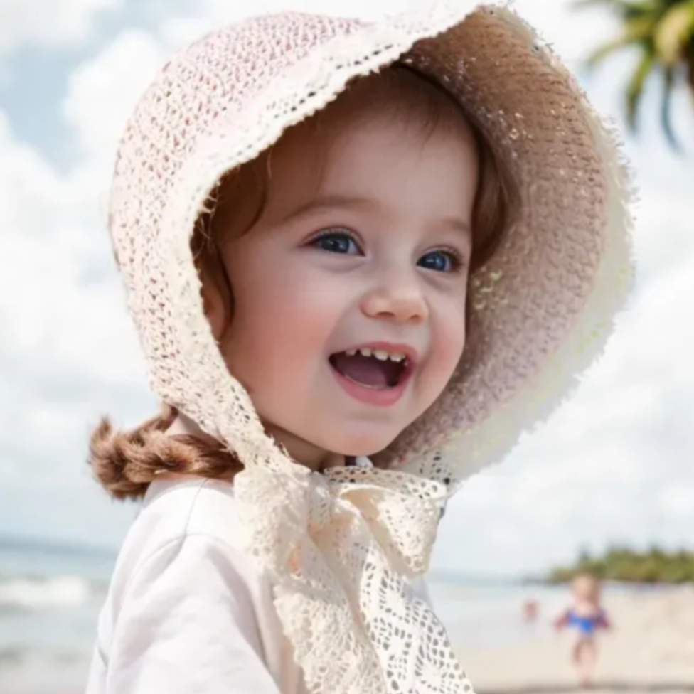 Personalized Summer Leather Patch Straw Hat for Comfort & Unique