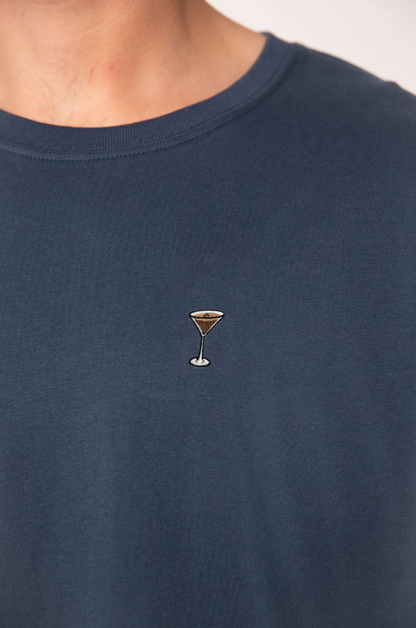 Espresso Martini| Embroidered Organic Cotton T-shirt (Unisex)