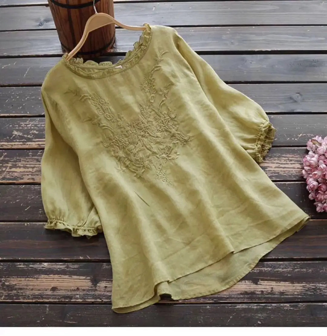 Women's Embroidery Casual Top