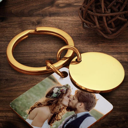 Personalized Custom Photo Engraved Calendar Keychain