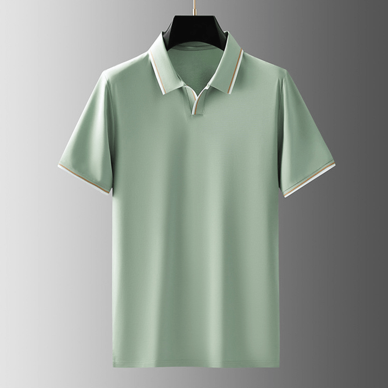 BRUNELLO CRAFT SILK POLO