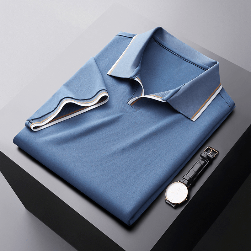 BRUNELLO CRAFT SILK POLO