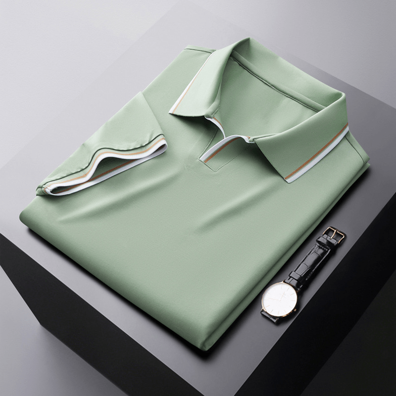 BRUNELLO CRAFT SILK POLO