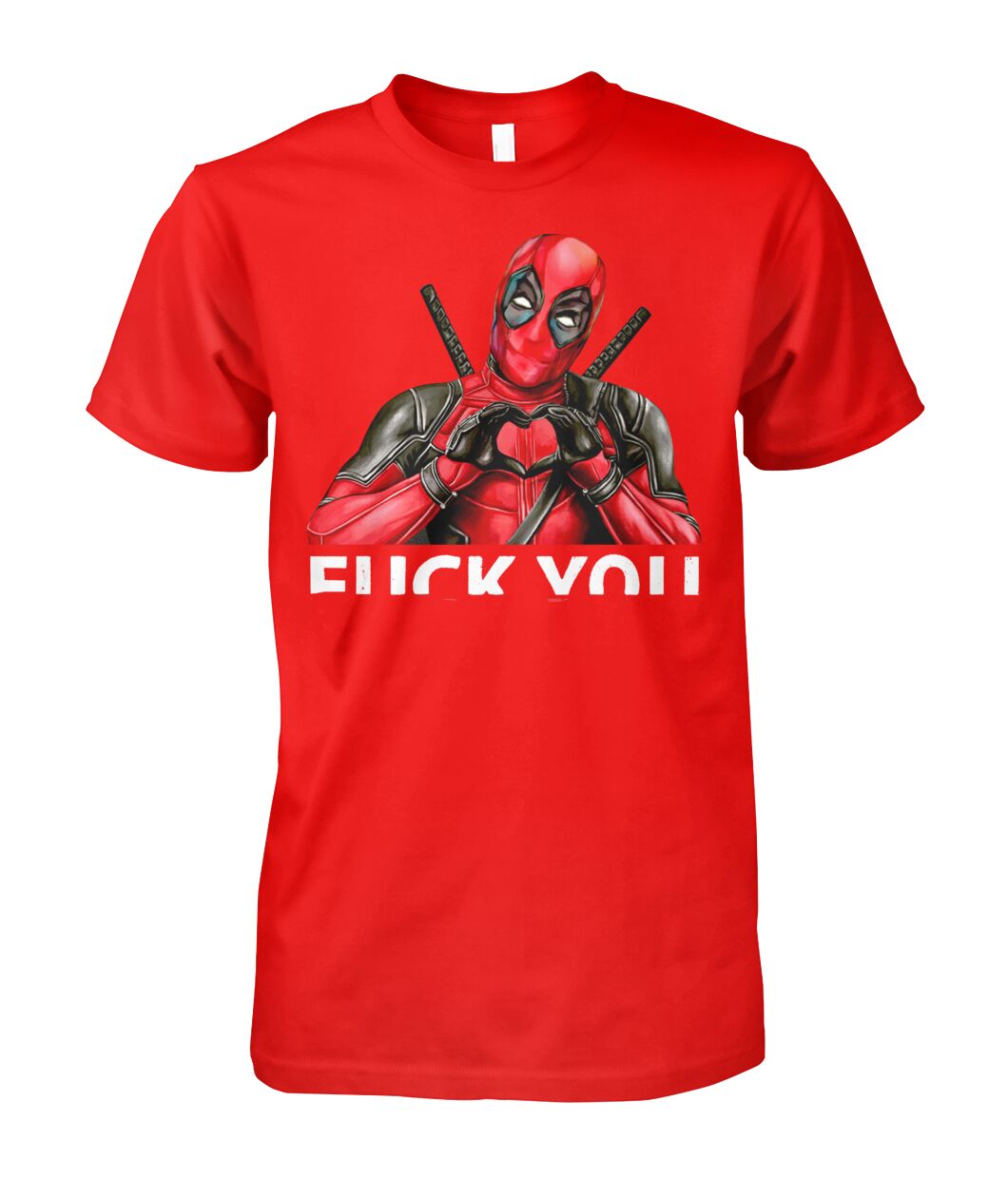 DEADPOOL LOVE YOU Round neck T-Shirt Unisex