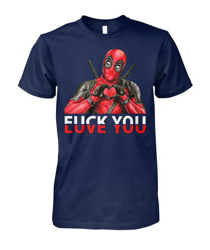 DEADPOOL LOVE YOU Round neck T-Shirt Unisex