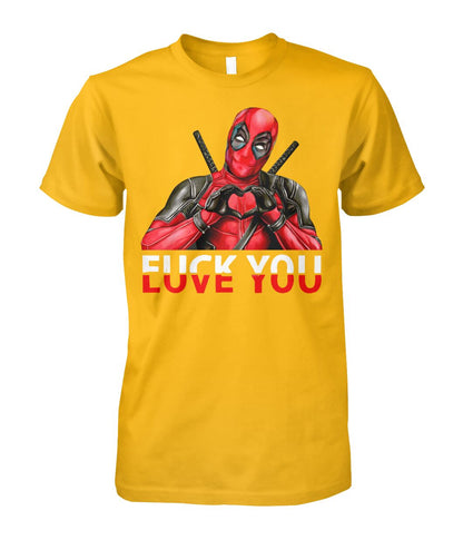 DEADPOOL LOVE YOU Round neck T-Shirt Unisex