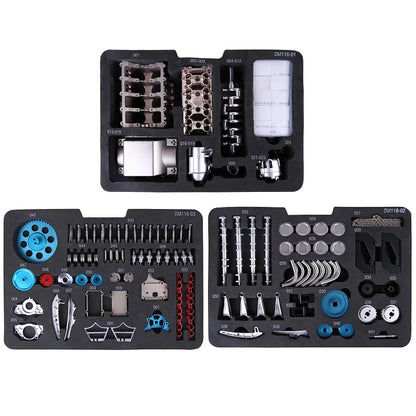 V8 DIY Car Engine Model Mechanical Metal Assembly Kit 500+Pcs Educational Experiment Toy