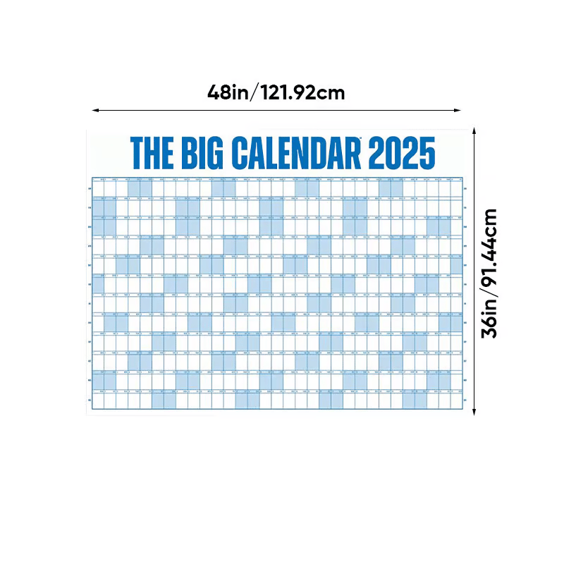 The Big Class Calendar 2025 | Dry Erase