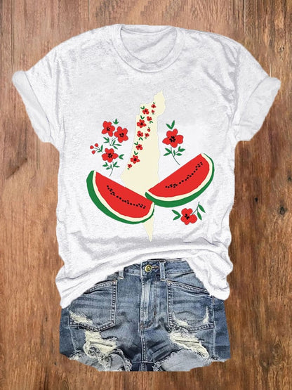 Women's This Is Not A Watermelon Free Palestine Tee