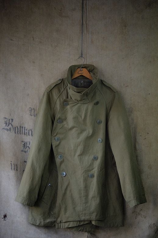 Vintage French Army Motorcycle Jacket & Liner