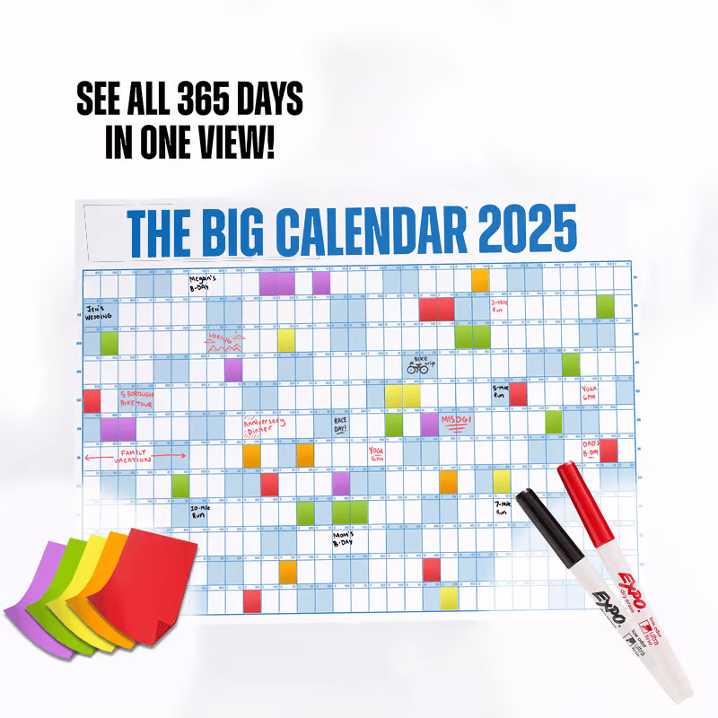 The Big Class Calendar 2025 | Dry Erase