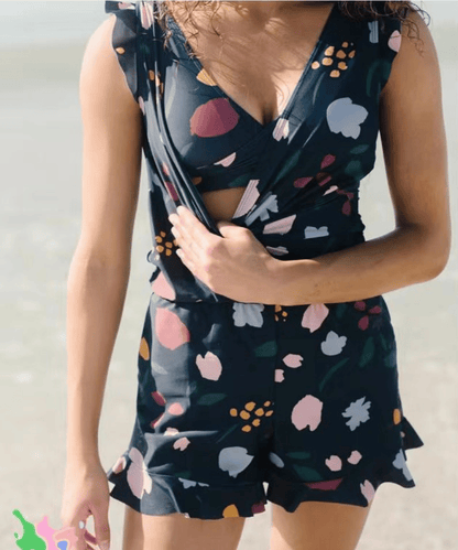 Swim Romper Built-in Bra